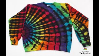 Reverse Dyed Rainbow Tie Dye Sweatshirt