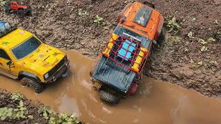Mud, Power, and Grit: Red RC Car Takes Off-Road to the Extreme,Rc Truck Car Perfect,Race 3