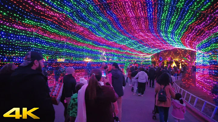 Trail Of Lights Christmas Austin Texas 2022 4k UHD Walking Video