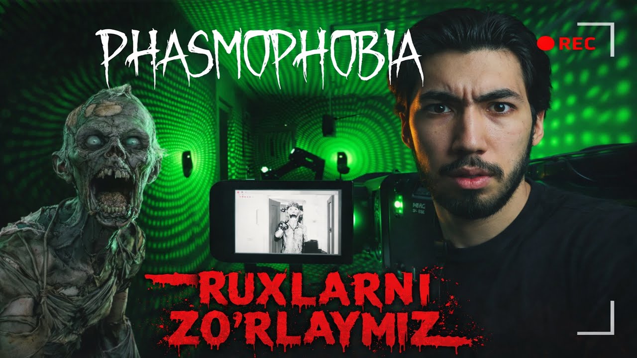 RUXLARNI OVLAYMIZ! 😱 | PHASMOPHOBIA | JONLI EFIR #1