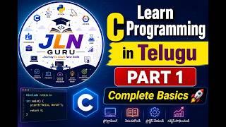 Introduction to C Programming in Telugu— Full Course for Beginners