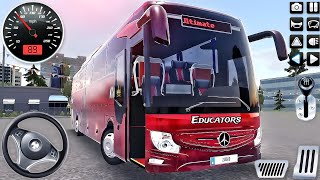 Coach US Bus Simulator Driving Game 3D Android Gameplay 2024 screenshot 1