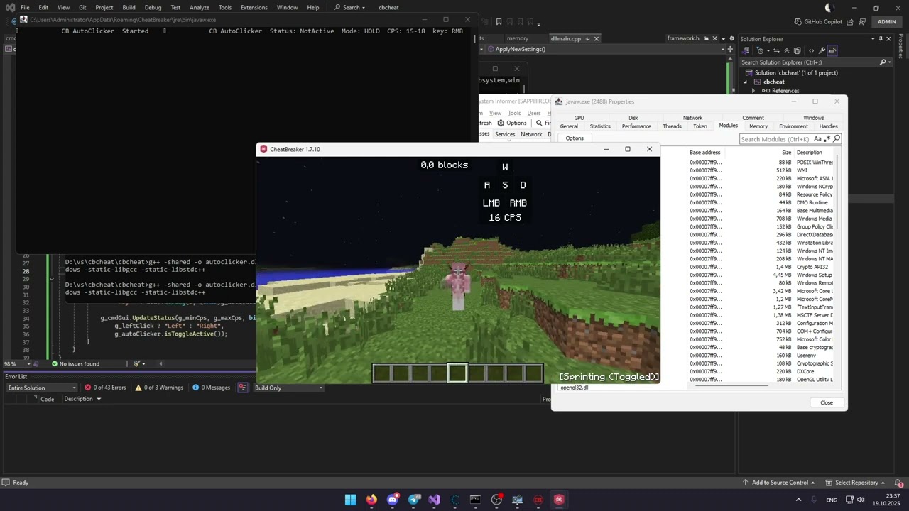 cheat for cheatbreaker: First showcase