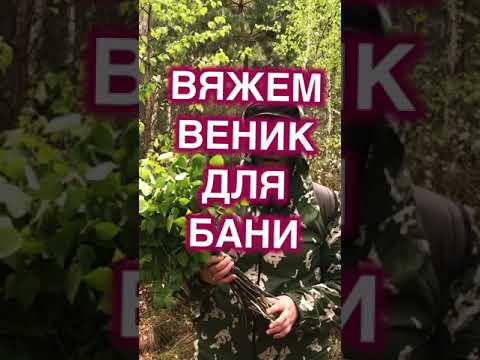 Березовый веник для бани как связать быстро и прочно #Shorts