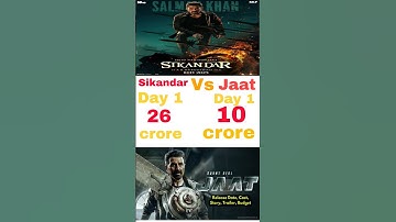 Jaat And Sikandar first day Box office collection #shorts #jaat #sikandar #bollywood