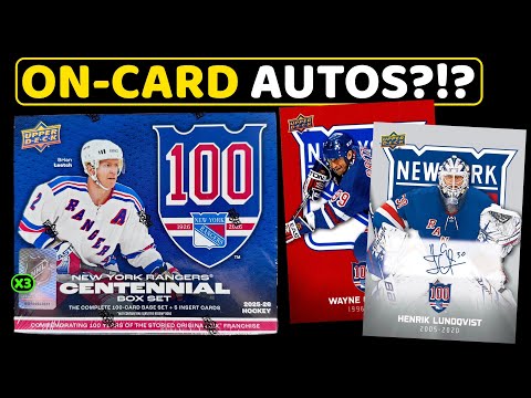 I Finally Pulled One! - 2025-26 Upper Deck New York Rangers Centennial Hockey Box Set Break X3