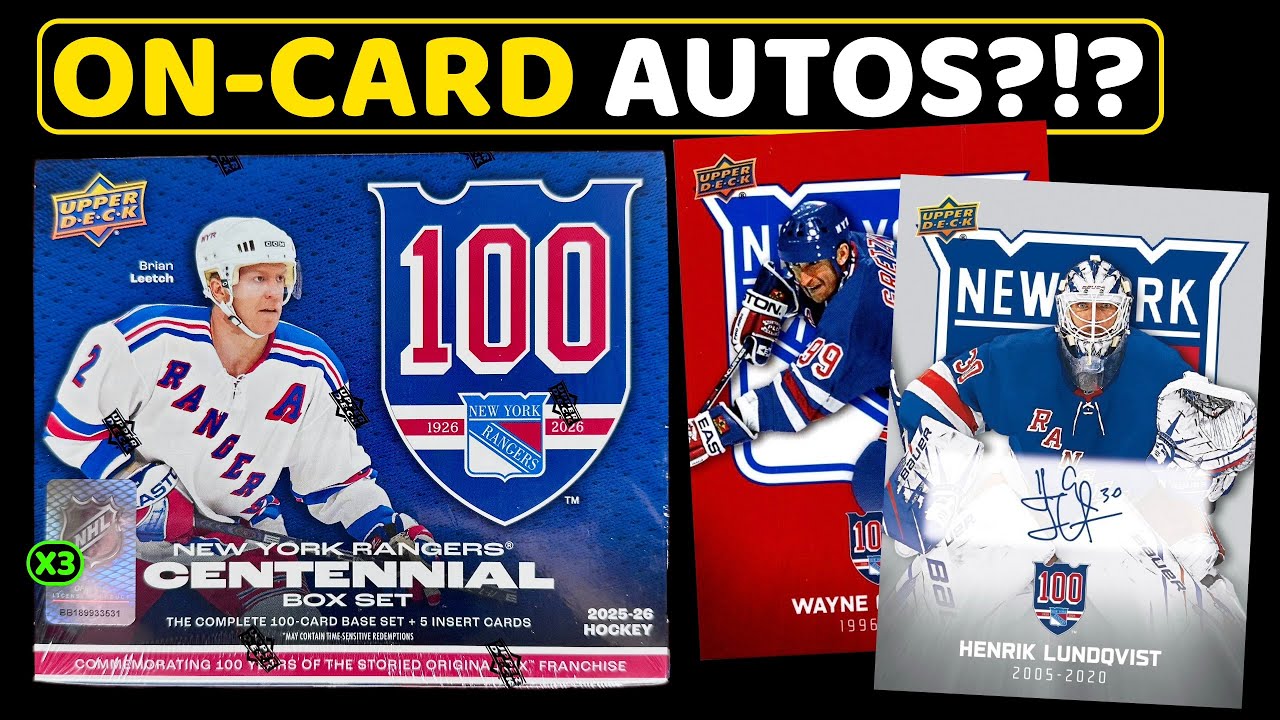 I FINALLY PULLED ONE! - 2025-26 Upper Deck New York Rangers Centennial Hockey Box Set Break x3