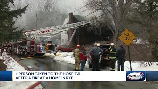 1 Person Taken To The Hospital After A Fire In Rye