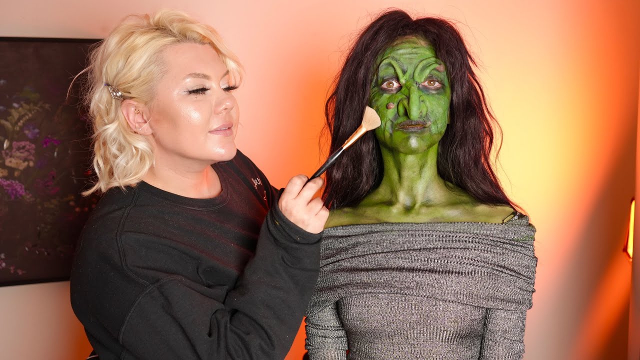 ASMR Makeup Transformation | Prosthetics Tutorial [Real Person]Holiday Makeup |Tingles, Relax, Sleep