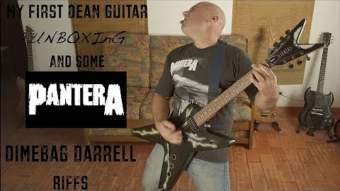 My first Dean Guitar (Unboxing) and some Dimebag D...