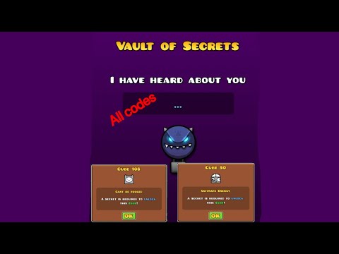 All vault of secrets codes in Geometry Dash[2.208