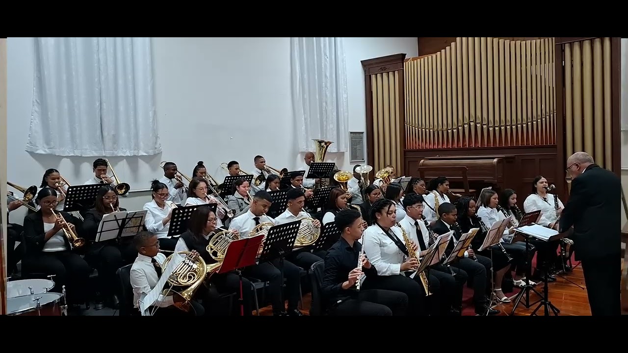 Salem Moravian Concert Band plays Highland Cathedral