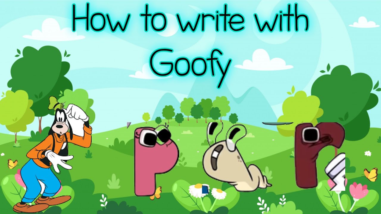 How to Draw Lowercase PQR With Goofy || Coloring Lore - YouTube