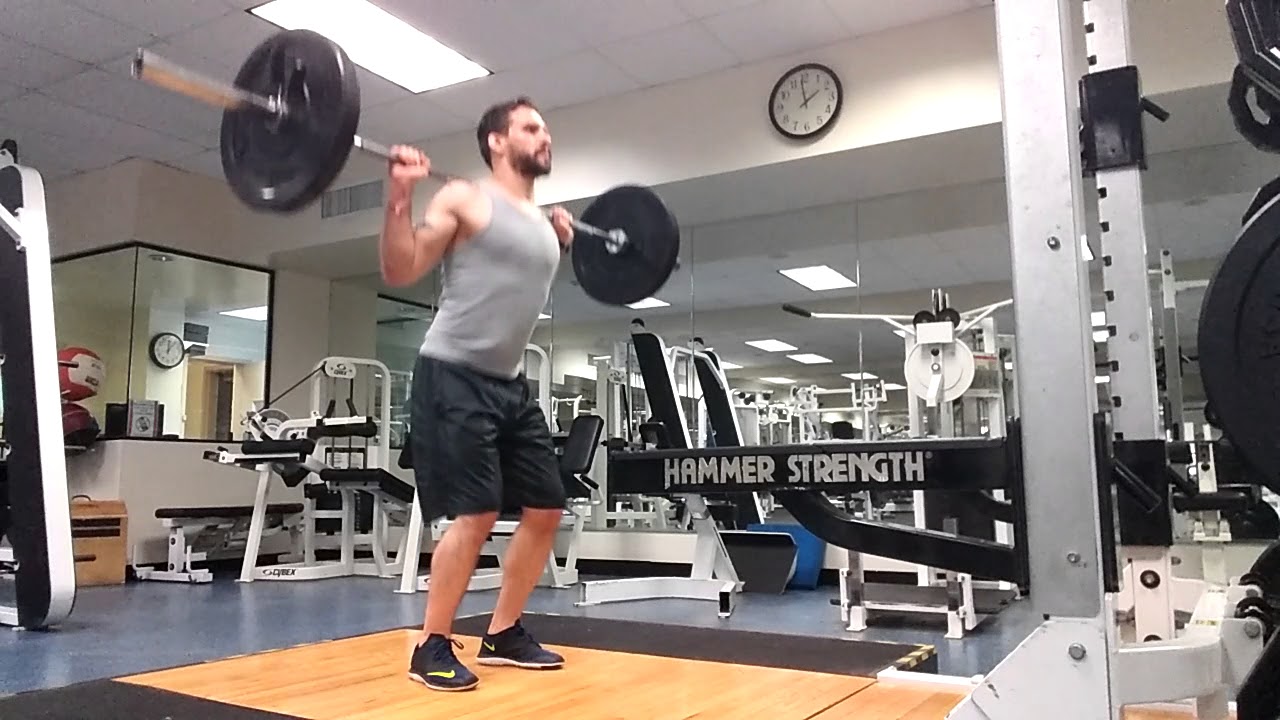 Barbell Behind the Neck Split Jerk YouTube