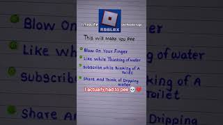 I Actually Had To Pee