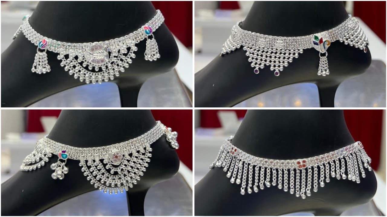 ₹4000 - 8000 under silver fancy payal design with weight and price ...