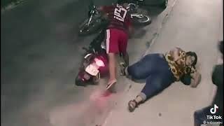 Fat Lady Falls Off The Scooter