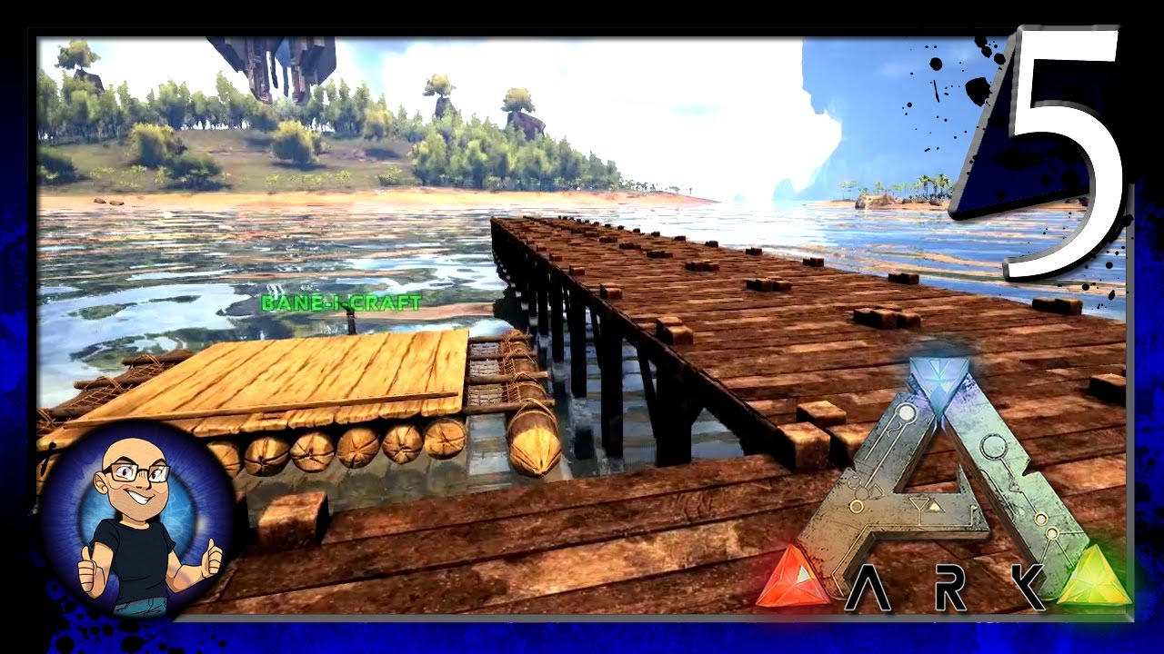 Beginning to Build a Dock! ARK Survival Evolved Gameplay 