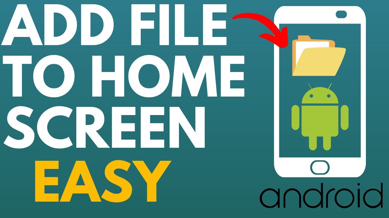 How To Add Shortcut To File On Android Home Screen 2022 YouTube