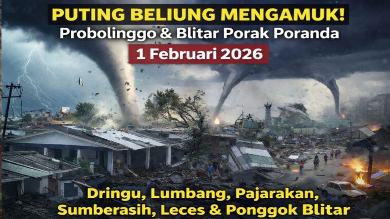 JAWA TIMUR DI LANDA PUTING BELIUNG‼️ Probolinggo–Blitar Porak Poranda hari ini