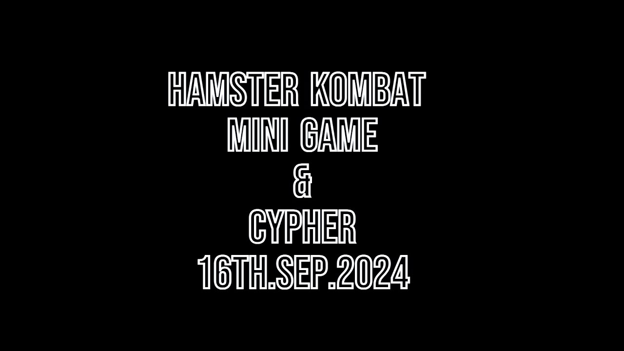 Hamster Kombat: Unlock the Key with NEW Mini Game + Daily Cipher ...