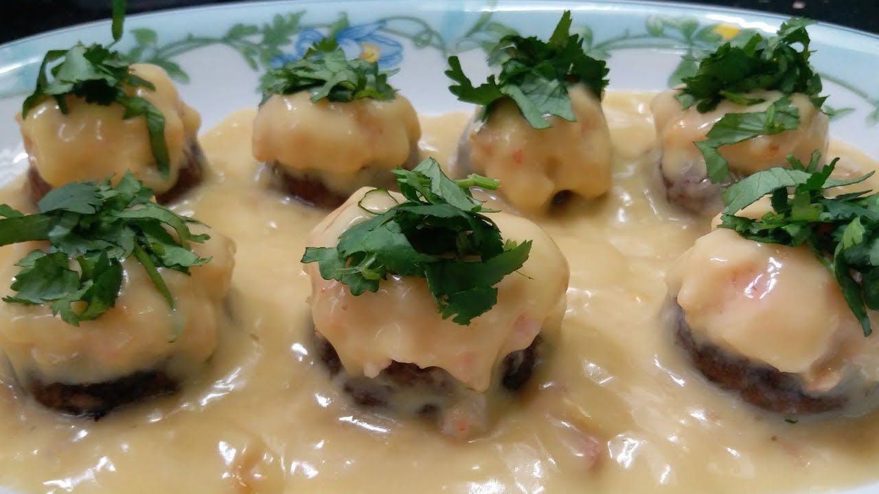 Mushroom with shrimp stuffing