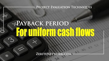 payback period for even cash flows