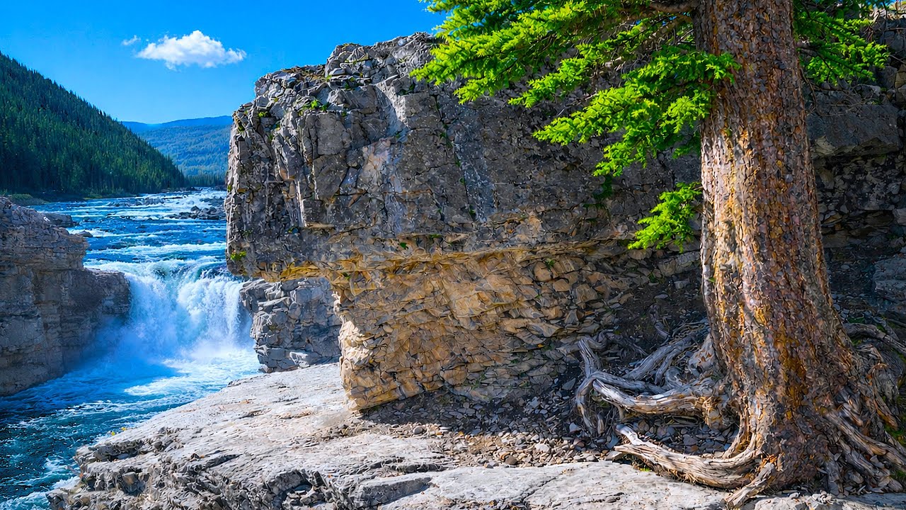 Calming Music with Voice of Water & Beautiful landscape for Stress and  Overthinking - Relaxing