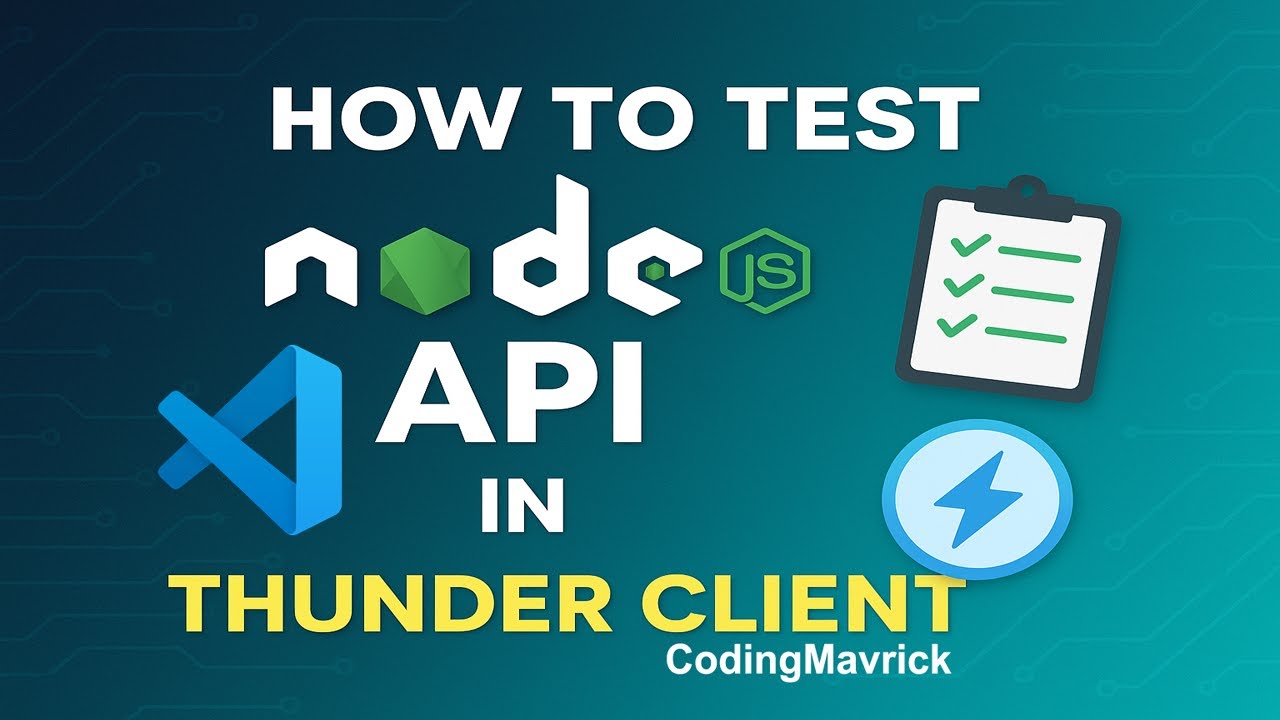 🔴 How to Test Node.Js API in Thunder Client | Series from Zero to Cloud Live 2025 | (E-66)