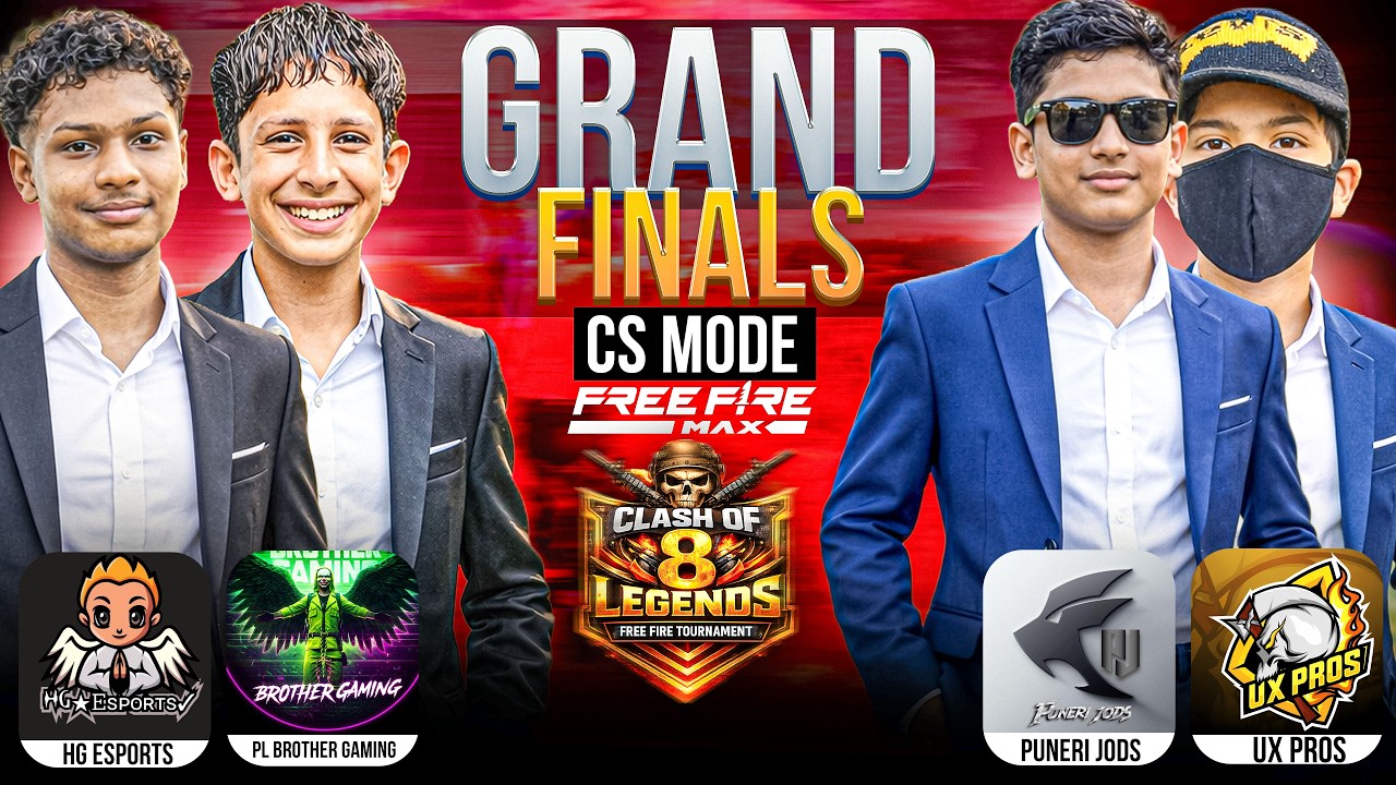 Free Fire CS Tournament LIVE 🔥 | Clash of 8 Legends | Grand Final! #freefirelive #ffesports