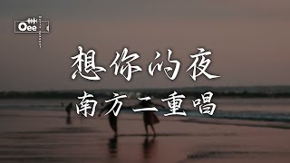 南方二重唱 - 想你的夜【想你的夜 想你的夜如此纏綿】♫ 動態歌詞 ♩ 高音質♩ 经典老歌