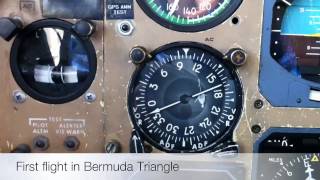 First flight into Bermuda Triangle
