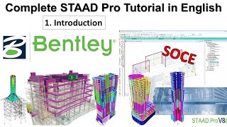 1. Complete Staad Pro Tutorial | Introduction to Stadd Pro Vi SS6