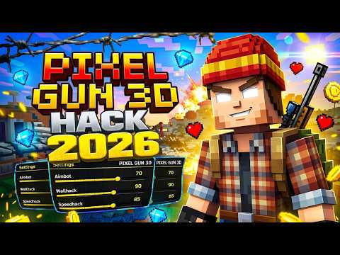 WORKING Pixel Gun 3D Mod Menu 2026 / Wallhack + Gems + Aimbot / PC