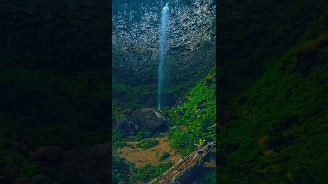 Watson Falls, most beautiful waterfall along the Umpqua River Valley in Oregon. 