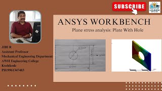 Ansys Workbench-Plane stress analysis: Plate with Hole