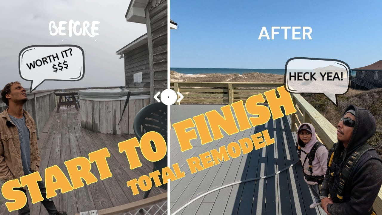 TOTAL REMODEL How a deck get's built from start to finish 4K HD