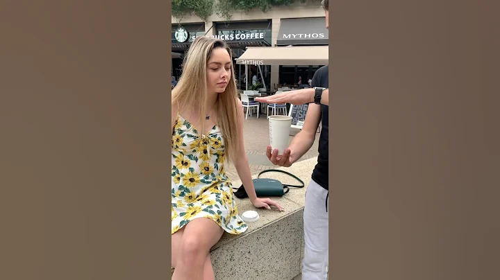 I Made Her Coffee DISAPPEAR! 🤯☕️ #magic #shorts #starbucks #coffee #magician
