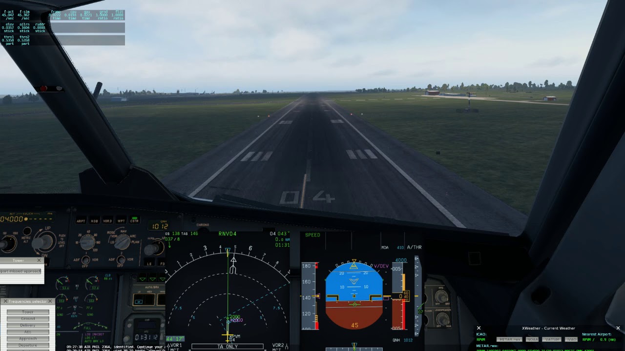 XPlane 11 FFA320 Landing at RPVM RNAV 04 YouTube