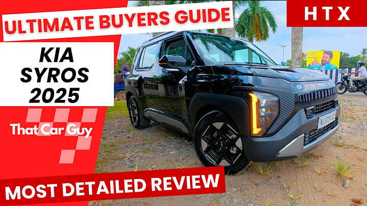 Kia Syros Review 2025 HTX ( Price on road India , HTK Milage interior modified Black Base model )