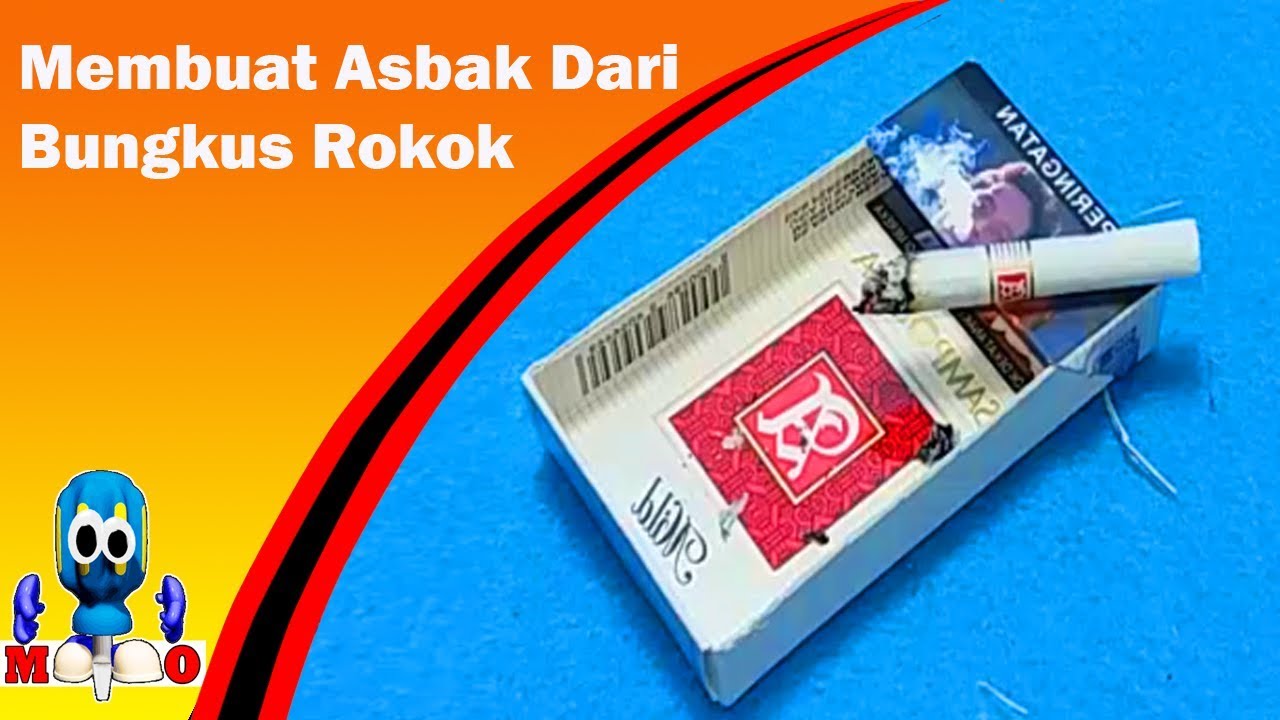  Cara  Membuat  Asbak Rokok  dari Kotak  Rokok  DIY Cigarette 