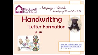 Letter Formation - v w