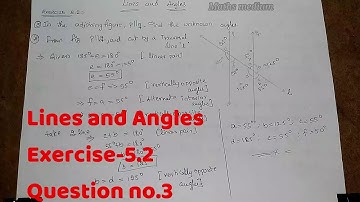 Exercise-5.2 Question.3-Lines and Angles-7th class/ncert