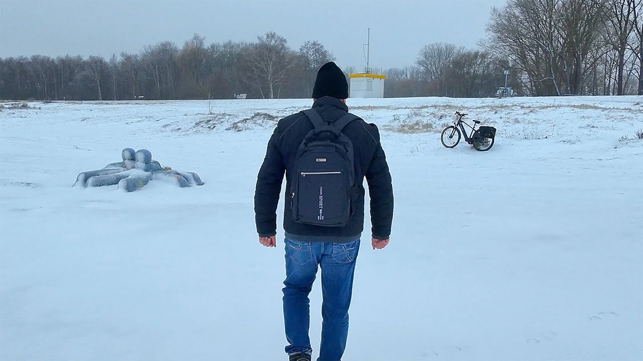 Winterspaziergang am Strand in Greifswald-Eldena