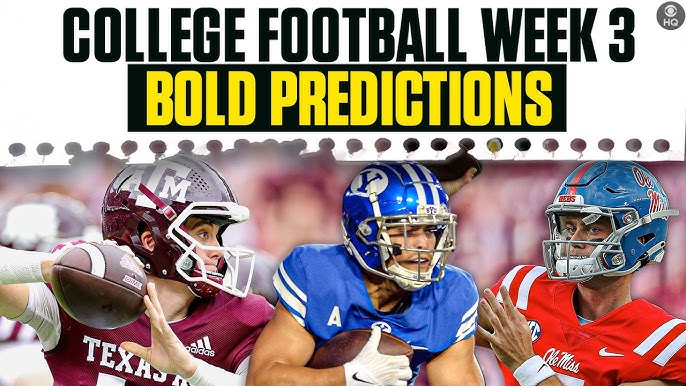 College Football Week 3: FREE EXPERT PICKS, O/U, Best Bets & PICKS TO WIN