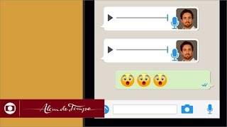 Além do Tempo: Melissa visualiza, mas não responde screenshot 4
