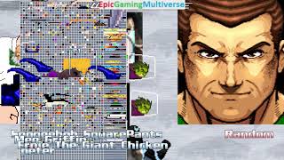 Spongebob Squarepants And Family Guy Characters Vs Green Goblin In A Mugen Match Battle Fight