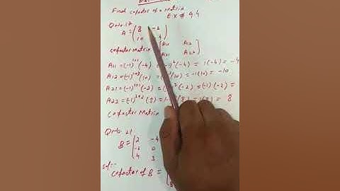 Matrix Algebra lecture # 5 chapter # 9 (13-04-2021)