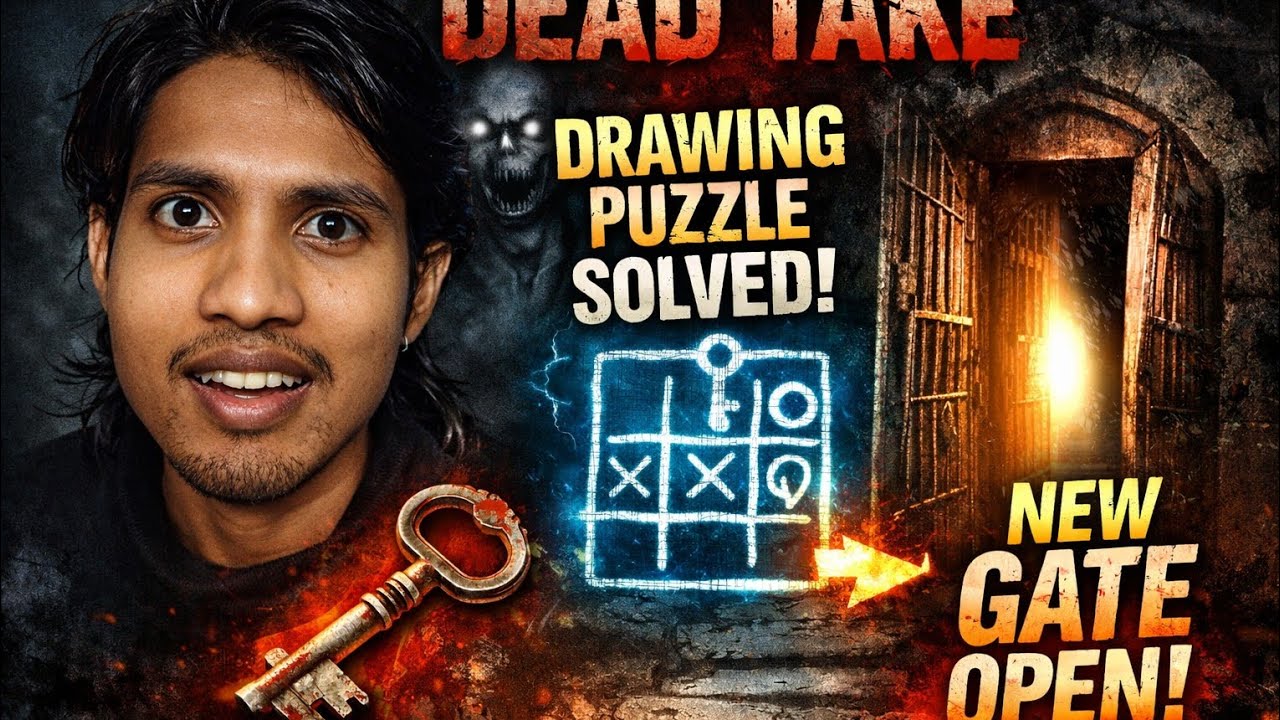 DEAD TAKE Horror Game 😱 | Drawing Puzzle Solve Kiya 🧩 | New Gate Open 🚪 | Hindi Gameplay part4