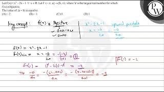 Let \( \mathrm{f}(\mathrm{x})=\mathrm{x}^{2}-2 \mathrm{x}-1 \forall...